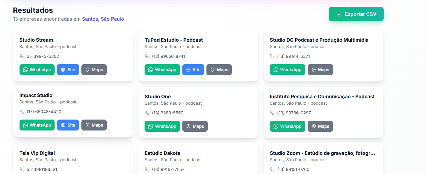 TUDO na sua mão: WhatsApp, telefone, e-mail, site
